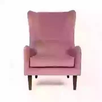 Velvet Accent Wing Chair Blue,Green,Grey or Pink